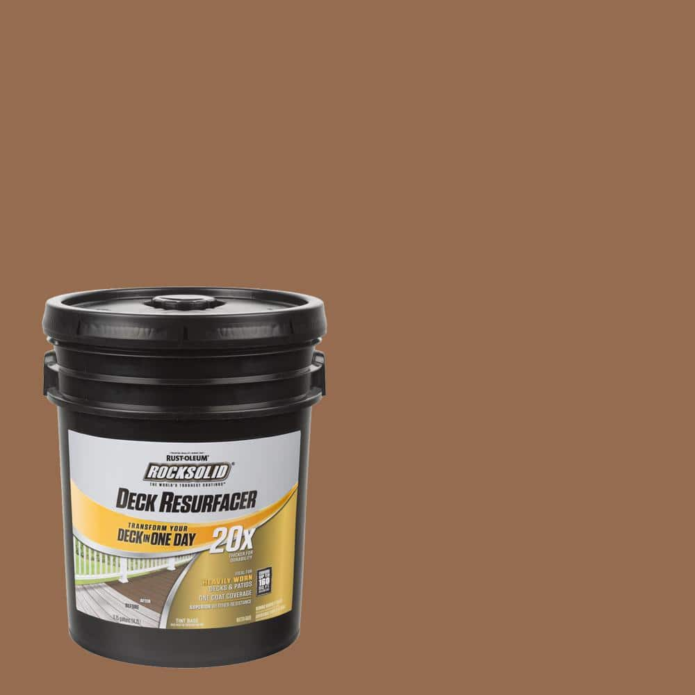 Rust Oleum RockSolid 4 Gal Timberline Exterior 20X Deck Resurfacer   Timberline Rust Oleum Rocksolid Deck Paint 319608 64 1000 