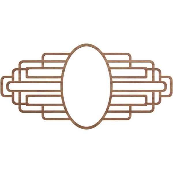 Ekena Millwork 0.375 in. x 6 in. x 8 in. Wood Medallion Moulding
