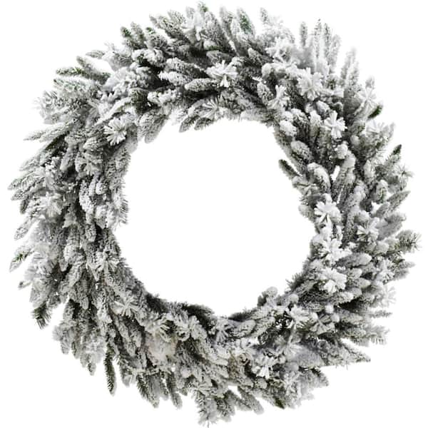 Christmas Time 36 in. Artificial Wreath Arrangement with Pinecones