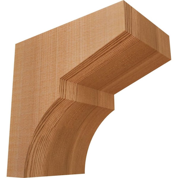 Ekena Millwork 3-1/2 in. x 6 in. x 6 in. Western Red Cedar Monterey Smooth Corbel
