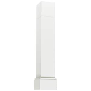 5.75x34.5x5.75 in. Decorative Corner Post End Panel in Satin White