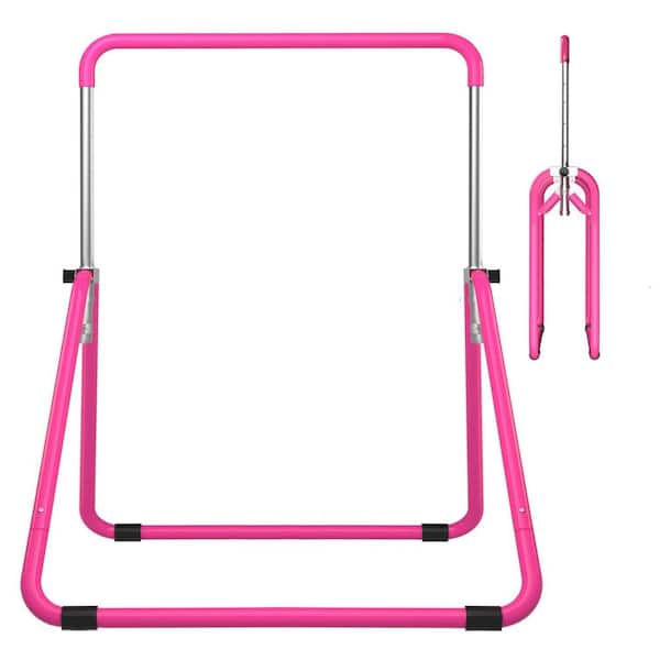 Junior Training Kip Bar 47.2 in. with 5 Height Adjustments, Non-Slip Design for Kids Gymnastics Trapeze Bar