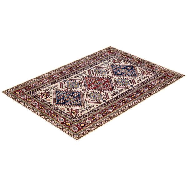 Solo Rugs Tribal One-of-a-Kind Bohemian Ivory 5 ft. 3 in. x 7 ft 