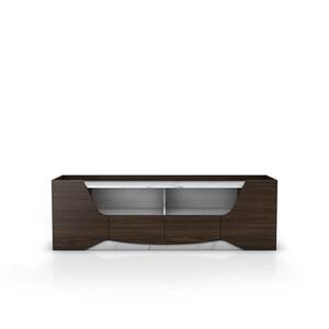Livie 71 in. Wenge MDF TV Stand with 2 Storage Drawers Fits Up to 80 in. TV