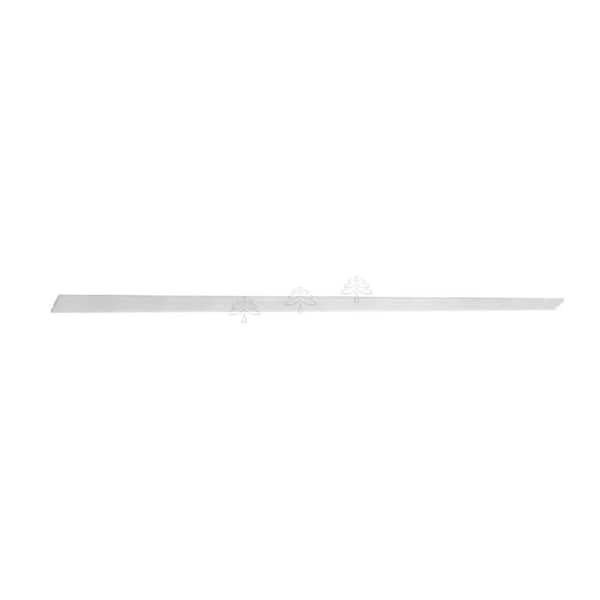 LIFEART CABINETRY Slim Shaker 96 in. W x 4.25 in. H x 0.75 in. D Angle Crown Molding in White