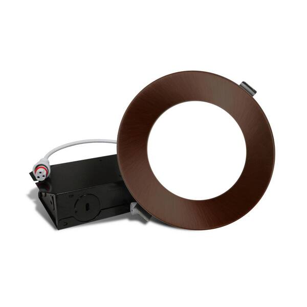 NICOR DLE4 Selectable 4 in. Oil-Rubbed Bronze Remodel LED Downlight Kit