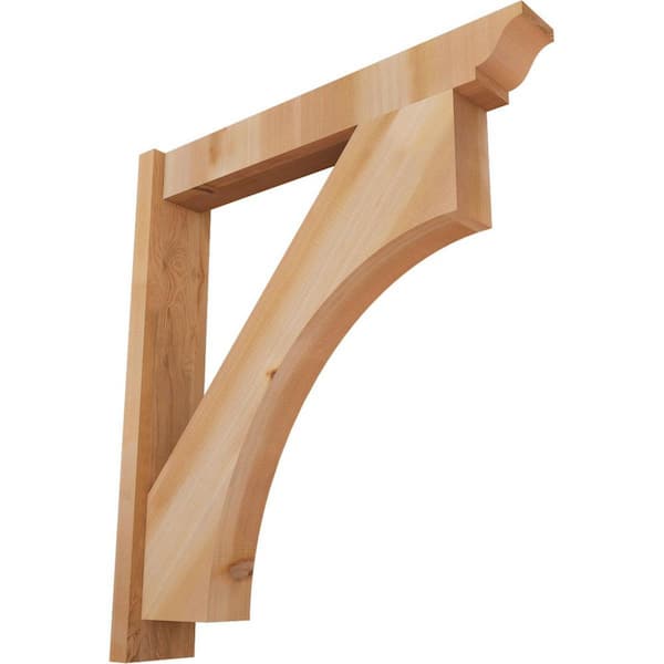 Ekena Millwork 6 in. x 34 in. x 30 in. Western Red Cedar Westlake Traditional Smooth Outlooker