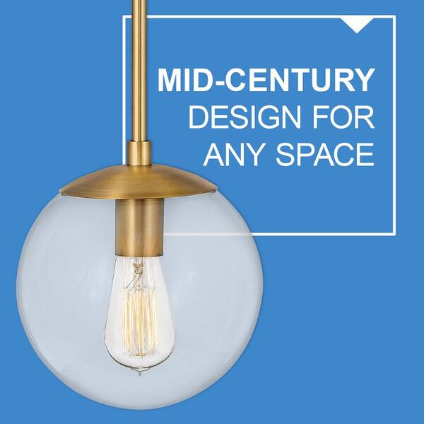 HINKLEY - Warby 8.0 in. 1-Light Heritage Brass Wall Sconce