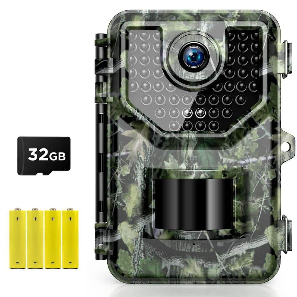 4K 48MP Game Camera with Night Vision, IP66 Waterproof, 130° Wide-Angle, 0