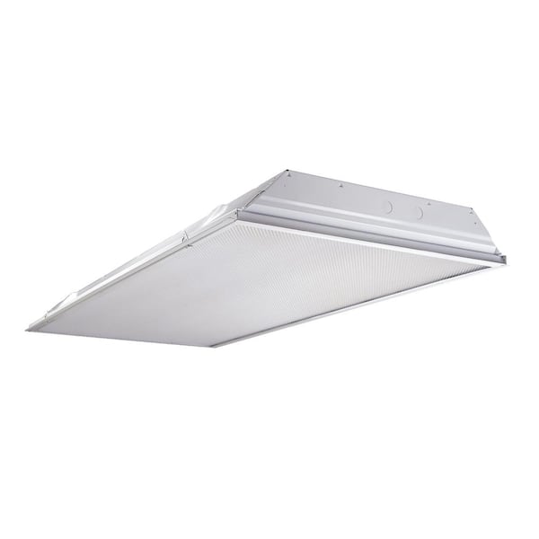 Metalux 4-Light 2 ft. x 4 ft. White Fluorescent Lensed Troffer