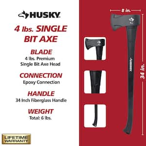 4 lbs. Premium Axe with 36 in. Handle Length Fiberglass Handle Premium Axe