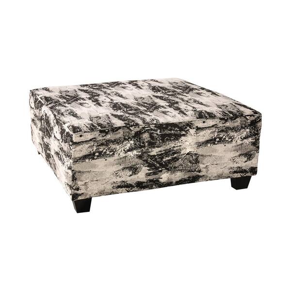 Furniture of America Mayville Ivory Square Ottoman