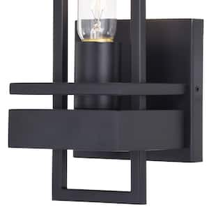 Marquis 1-Light Matte Black Contemporary Wall Sconce