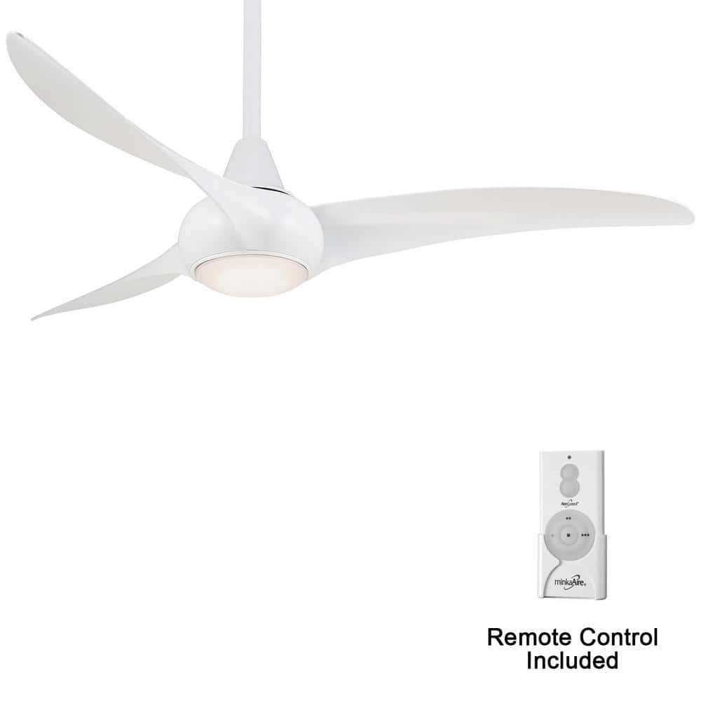 MINKA-AIRE Light Wave 52 in. Integrated LED Indoor White Ceiling 