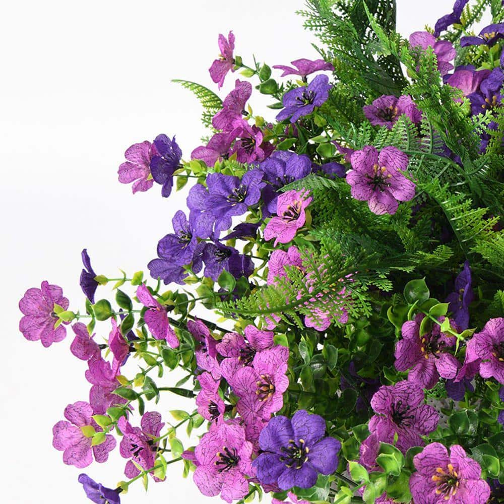 8.5 in. H Artificial Flowers for Outdoors Multicolor Silk Fake