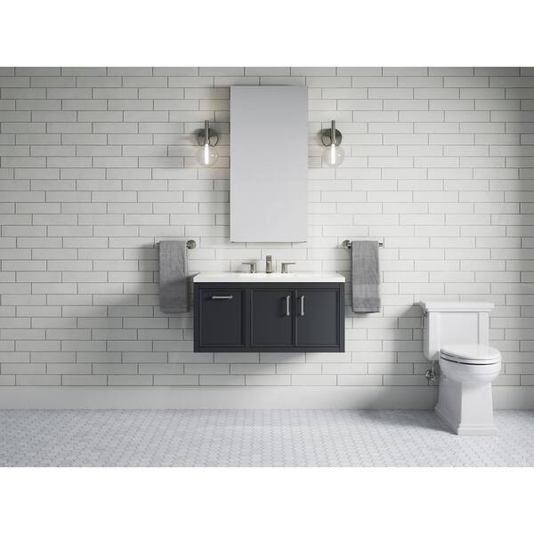 KOHLER Winnow 36.06in. Single Sink Freestanding White Bath Vanity with White Quartz Top Assembled