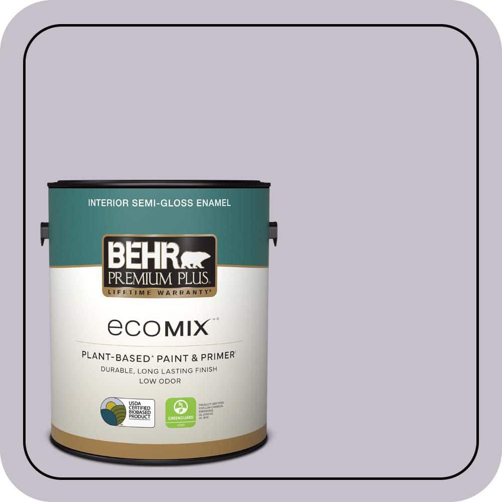 1 gal. #660E-3 Foxgloves Semi-Gloss Enamel EcoMix Plant-Based Interior Paint & Primer price history on PriceWatchPro