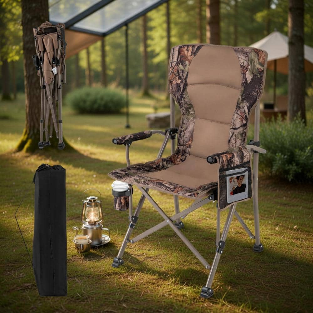 Heavy-Duty Folding Camping Chair With Cup Holder And Mesh Pocket price history on PriceWatchPro