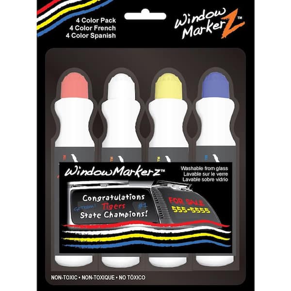 8.2 fl. oz. Window Markers Variety Color (4-Pack) 144 - The Home Depot