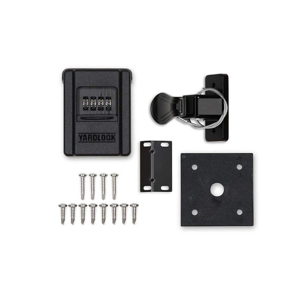 YARDLOCK Keyless Shed Lock Kit, Black MBX2018S3ESF The Home Depot