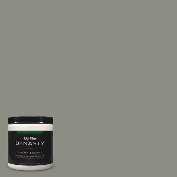 BEHR DYNASTY 8 oz. #N370-5 Incognito One-Coat Hide Semi-Gloss Enamel Stain-Blocking Interior/Exterior Paint & Primer Sample