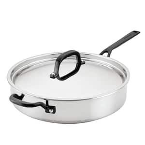 5-Ply Clad 5-qt. Stainless Steel Induction Saute Pan with Lid
