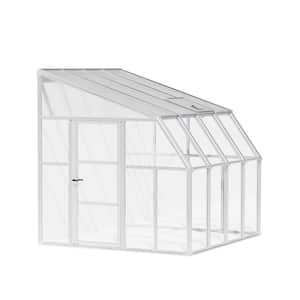 Sun Room 8 ft. x 8 ft. White/Clear Patio Enclosure and Solarium