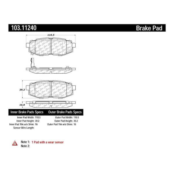 Centric Parts Disc Brake Pad Set