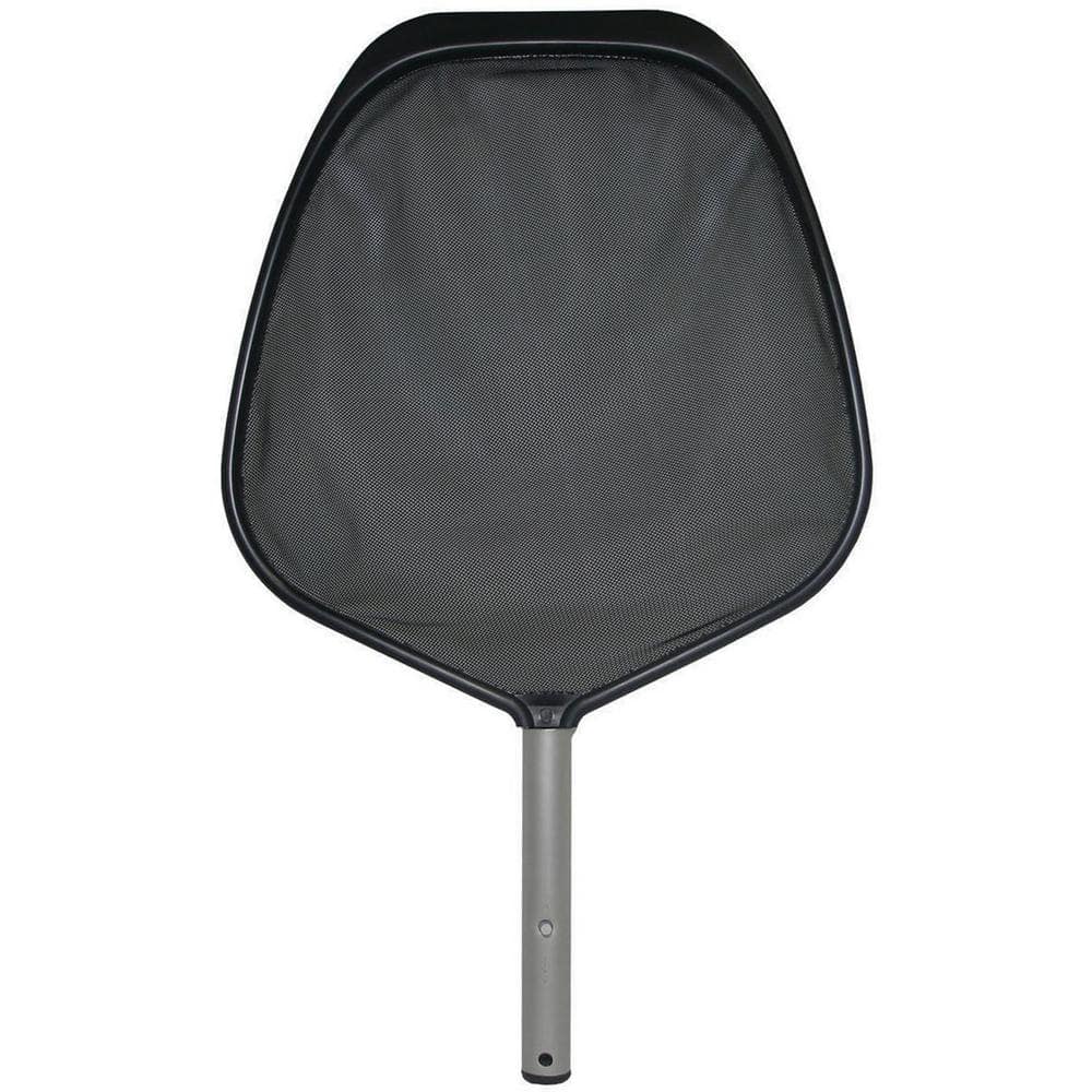 JED POOL TOOLS Pro Aluminum Deep Leaf Pool Skimmer Head with Nylon Mesh Bag, Black 40365 The