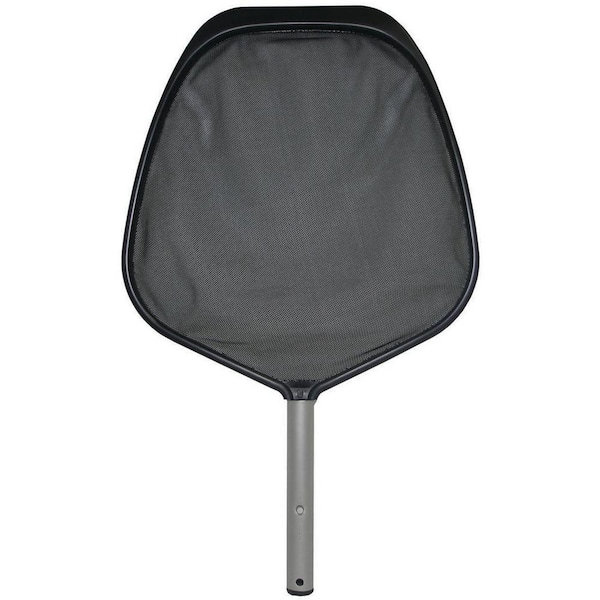 JED POOL TOOLS Pro Aluminum Deep Leaf Pool Skimmer Head with Nylon Mesh Bag, Black