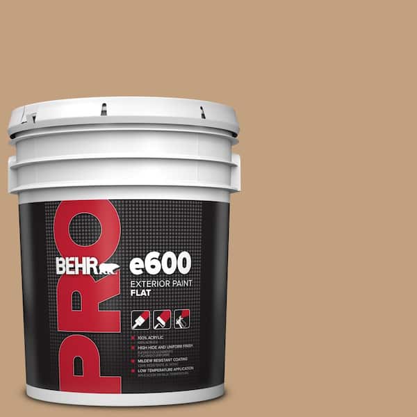 BEHR PRO 5 gal. #S280-4 Real Cork Flat Exterior Paint