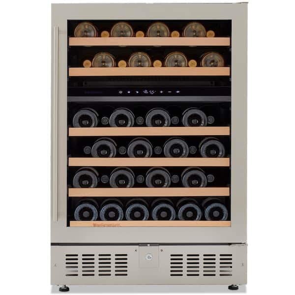 Wine Enthusiast S Dual Zone 24 in. 46 Bottle Wine Cellar Cooling