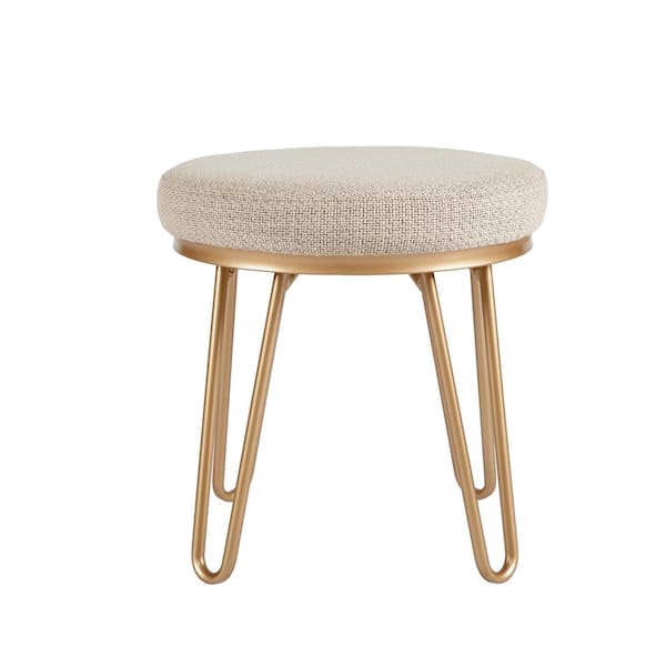 INK+IVY Beverly 18.75 in. Tan/Gold Wood Counter Stool