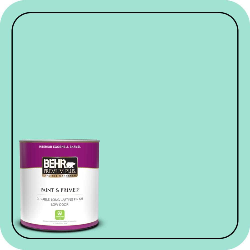 1 qt. #P430-2 Aqua Wish Eggshell Enamel Low Odor Interior Paint & Primer price history on PriceWatchPro