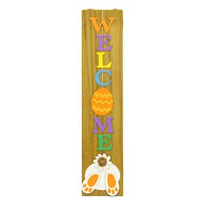 43 in. Easter Welcome Porch Decor