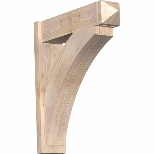 Ekena Millwork 8 in. x 34 in. x 30 in. Thorton Arts and Crafts Smooth Douglas Fir Outlooker