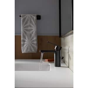 Parallel 9.5 in. Wall Mounted Towel Bar in Vibrant Titanium