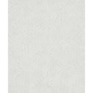 Hotel Collection Cream Embossed Geometric Trellis Glitter Finish Non-Pasted Non-Woven Wallpaper Sample