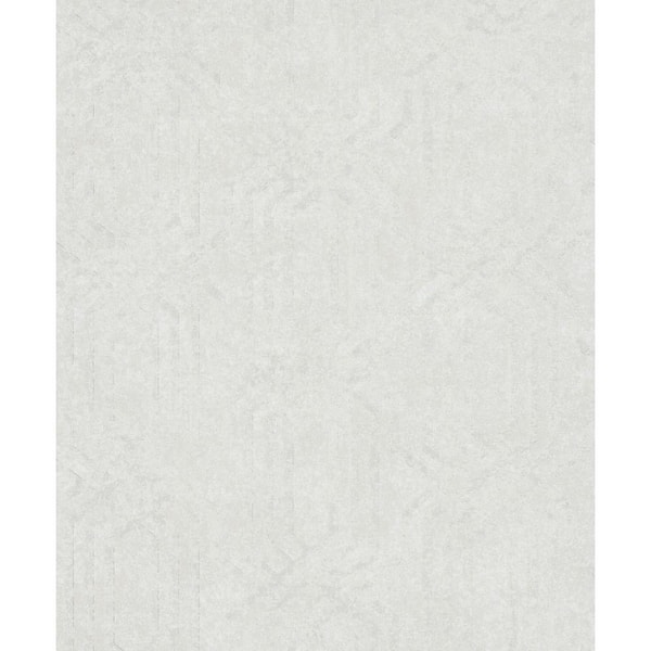 Unbranded Hotel Collection Cream Embossed Geometric Trellis Glitter Finish Non-Pasted Non-Woven Wallpaper Sample