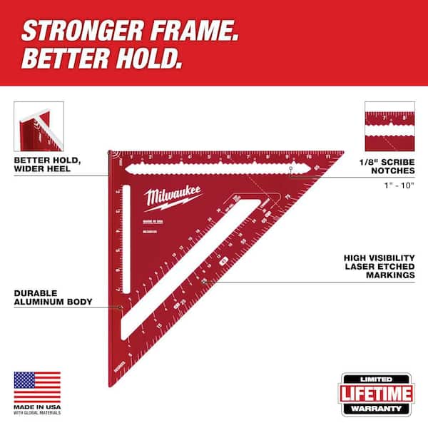 Milwaukee 12 in. Rafter Square MLSQ0120 - The Home Depot