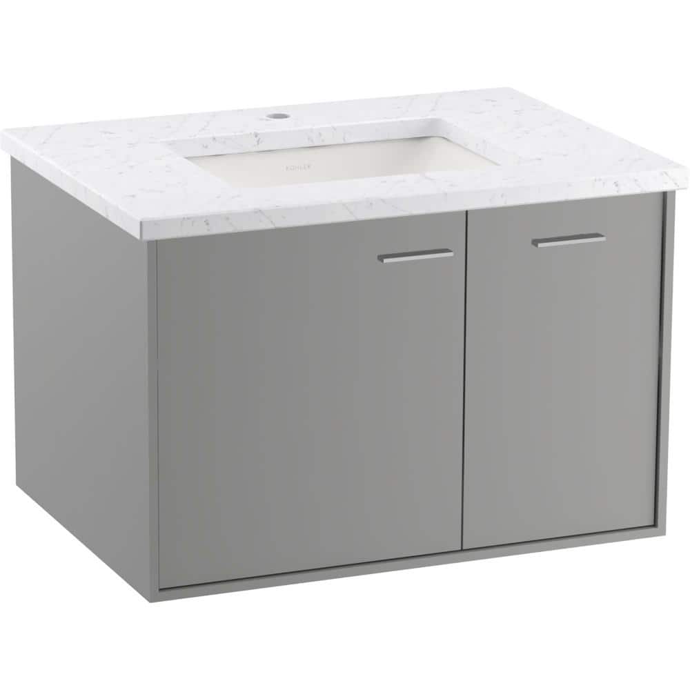 KOHLER Jute 30 in. W x 22 in. D x 20 in. H Single Sink Floating Bath