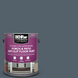 1 gal. #ECC-35-3 Thunder Bay Textured Low-Lustre Enamel Interior/Exterior Porch and Patio Anti-Slip Floor Paint