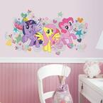 5 in. x 19 in. Peel and Stick My Little Pony Wall Graphics 6-Piece Giant Wall Decal