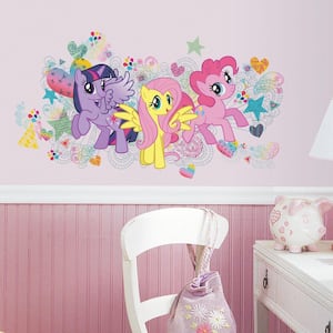 5 in. x 19 in. Peel and Stick My Little Pony Wall Graphics 6-Piece Giant Wall Decal