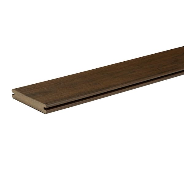Composite Legacy 5/4 in. x 6 in. x 16 ft. Grooved Mocha Composite Deck Board (Actual: .94 in. x 5.36 in. x 16 ft.)