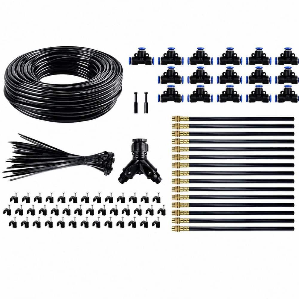 100 ft Quick-Connect Drip Irrigation Kit with 16PCS 360° Adjustable Copper Nozzles for Gardens and Outdoor Plants price history on PriceWatchPro