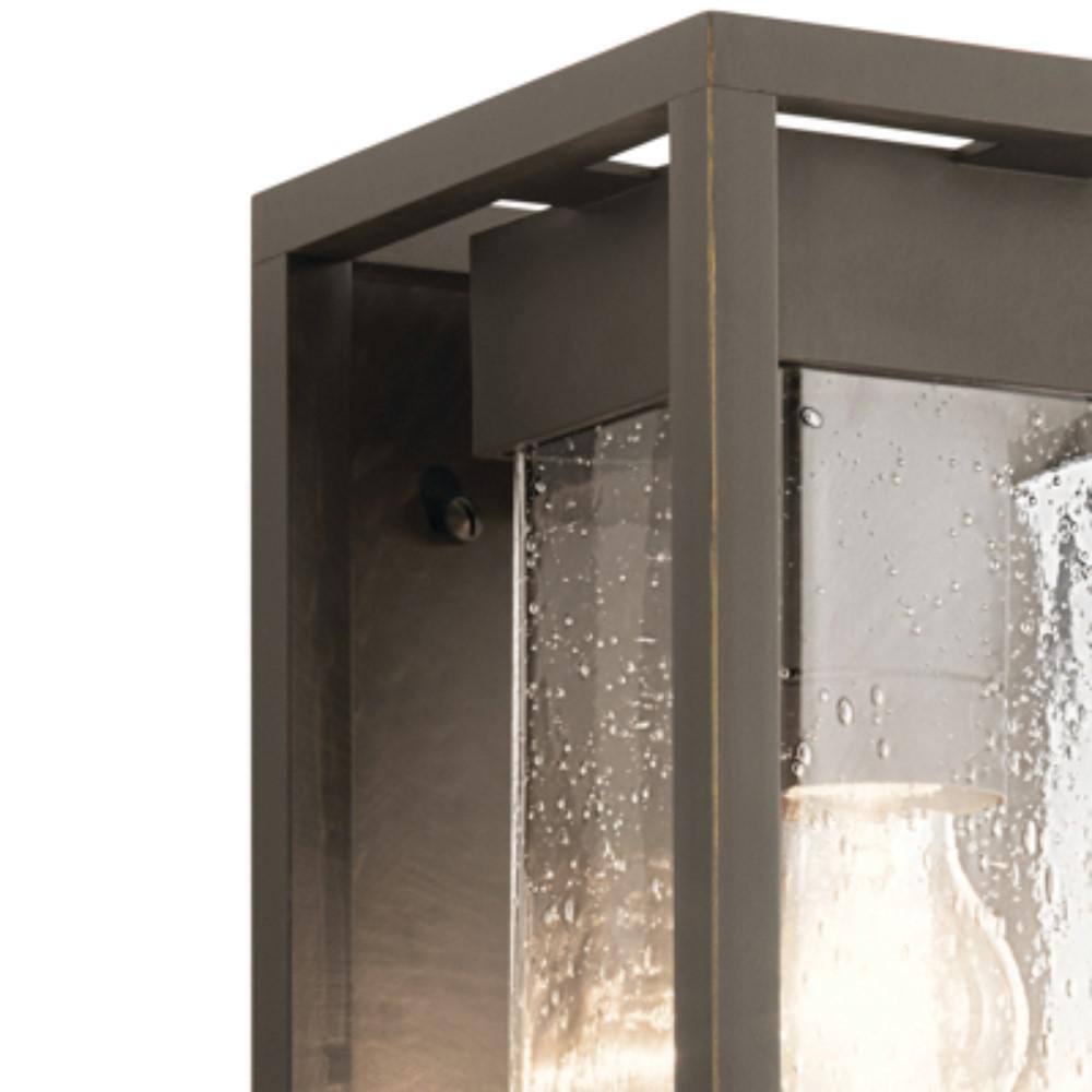 Mercer 16'' Olde Bronze Outdoor Wall Light with Clear Seeded Glass