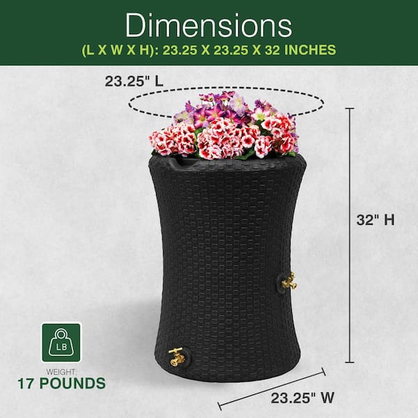 50 Gal. Dark Brown Impressions Nantucket Rain Saver