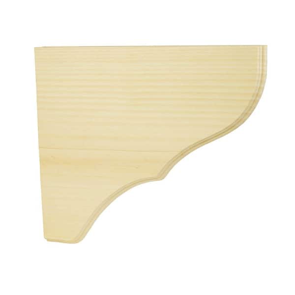 Houseworks Wood Corbel (Common: 10 in. x 12 in.; Actual: 8.875 in. x 10.625 in.)