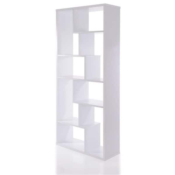 Donason 32 in. W White 5 Shelf Bookcase